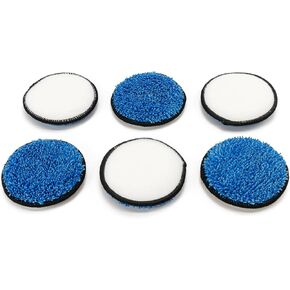 U.F.O. Pads - Upholstery/Fabric Orbital Microfiber Pads - 6 Pack (6 in.)