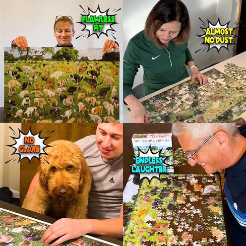 Funwares Original 101 Pooping Puppies Puzzle - Hilarious Jigsaw Puzzle - Perfect White Elephant Gag Gift - Funny Dog Pooping Puzzle for Adults and Kids! 1000 Piece Puzzle! in Kuwait