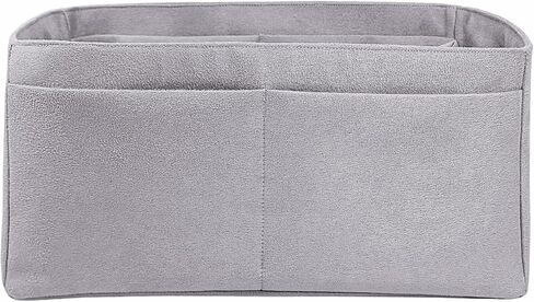 Purse organizer insert for Birkin 30, Bag Handbag, Faux Suede Soft and Smooth Lightweight Fits Perfectly Sturdy Gift Ideas for Women (Gray HBK30N) in Kuwait