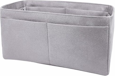 Purse organizer insert for Birkin 30, Bag Handbag, Faux Suede Soft and Smooth Lightweight Fits Perfectly Sturdy Gift Ideas for Women (Gray HBK30N) in Kuwait