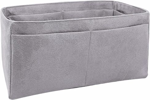 Purse organizer insert for Birkin 30, Bag Handbag, Faux Suede Soft and Smooth Lightweight Fits Perfectly Sturdy Gift Ideas for Women (Gray HBK30N) in Kuwait