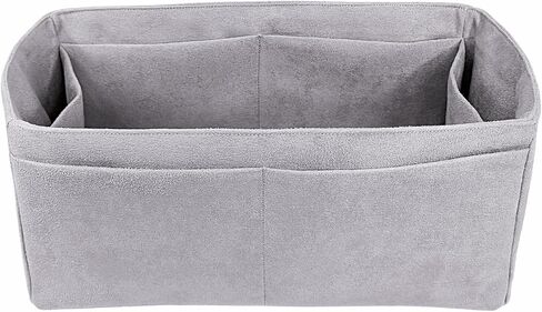 Purse organizer insert for Birkin 30, Bag Handbag, Faux Suede Soft and Smooth Lightweight Fits Perfectly Sturdy Gift Ideas for Women (Gray HBK30N) in Kuwait