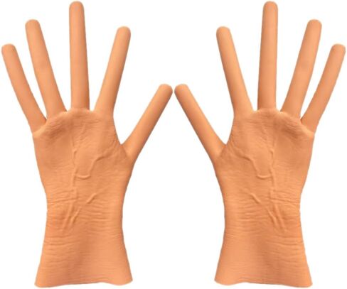 BESPORTBLE Hot Dog Finger Gloves Sausage Fingers Gloves Halloween Cosplay Gloves Gothic Gloves Costume Gloves for Halloween Costume Dress Up Party - 1 Pair in Saudi Arabia