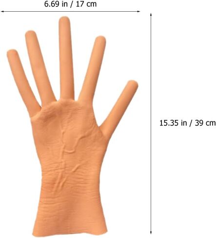 BESPORTBLE Hot Dog Finger Gloves Sausage Fingers Gloves Halloween Cosplay Gloves Gothic Gloves Costume Gloves for Halloween Costume Dress Up Party - 1 Pair in Saudi Arabia