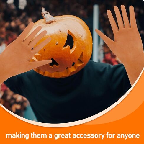BESPORTBLE Hot Dog Finger Gloves Sausage Fingers Gloves Halloween Cosplay Gloves Gothic Gloves Costume Gloves for Halloween Costume Dress Up Party - 1 Pair in Saudi Arabia