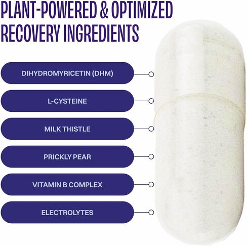 DHM Detox® - لا تضيع أيام® - مظهر جديد - ثنائي هيدروميريسيتين (مكمل DHM)، شوك الحليب، التين الشوكي، فيتامينات ب، مزيج إلكتروليتات الترطيب - تناوله أثناء المساء للحصول على أفضل في اليوم التالي والتعافي in Saudi Arabia