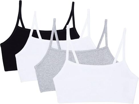 Fruit of the Loom Women's Spaghetti Strap Cotton Pullover Sports Bra Value Pack in Saudi Arabia