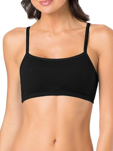 Fruit of the Loom Women's Spaghetti Strap Cotton Pullover Sports Bra Value Pack in Saudi Arabia