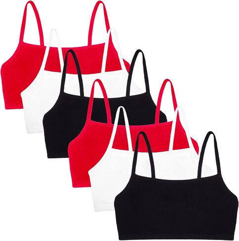 Fruit of the Loom Women's Spaghetti Strap Cotton Pullover Sports Bra Value Pack in Saudi Arabia