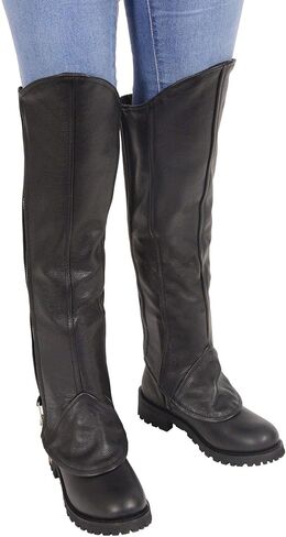 Milwaukee Leather Women's Knee High Half Chaps with Zipper Entry (,) in Kuwait