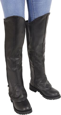 Milwaukee Leather Women's Knee High Half Chaps with Zipper Entry (,) in Kuwait