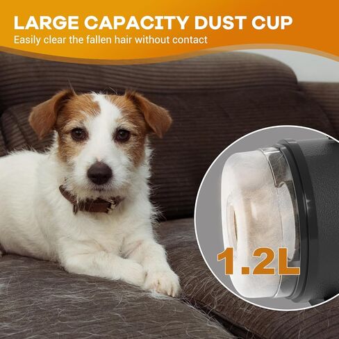 IKARE Dog Hair Dryer, 4.8HP/3600W High Velocity Pet Hair Dryer with Adjustable Speed and Temperature Control, Low Noise Design, Force Dog Grooming Dryer with 4 Nozzles and Storage Bag in Kuwait