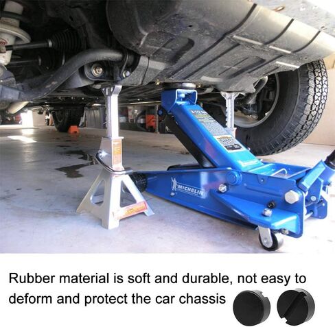 4PCS Jack Pad Adapter for Jack Stand Universal Rubber Slotted Frame Rail Pinch Welds Protector in Saudi Arabia