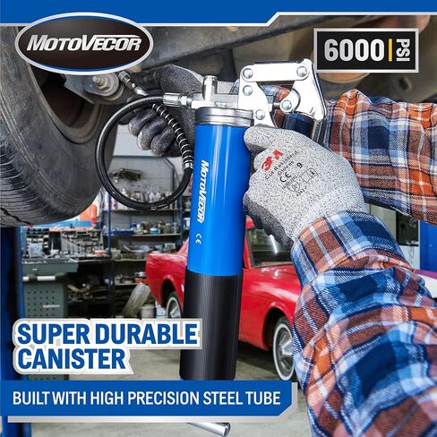 High Performance Heavy Duty Pistol Grip Grease Gun - Extra-Long 27 inch Heavy Duty Reinforced Flex Hose in Saudi Arabia