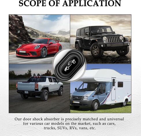 16PCS Car Door Shock Absorber for Sealing&Soundproofing,Thickened Silicone Car Shock Absorber Door with Back Adhesive,Universal Car Door Protector Car Accessories for Door/Bumper/Hood (Black/White) in Kuwait