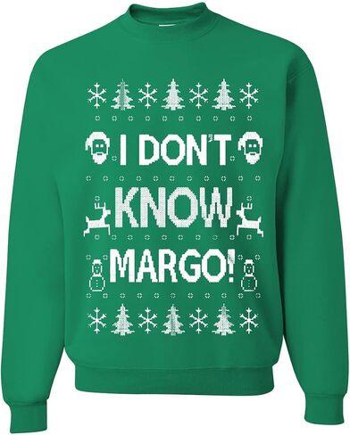 سترة Wild Bobby I Don't Know Margo Ugly Christmas للجنسين بياقة دائرية in Saudi Arabia