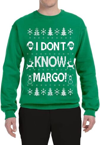 سترة Wild Bobby I Don't Know Margo Ugly Christmas للجنسين بياقة دائرية in Saudi Arabia
