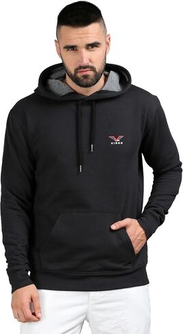 VIROH Polycotton Men's Fleece Pullover Hoodie Loose Fit Ultra Soft Hooded Sweatshirt With Pockets in Saudi Arabia