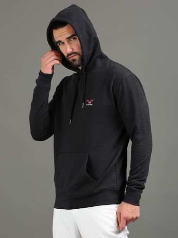 VIROH Polycotton Men's Fleece Pullover Hoodie Loose Fit Ultra Soft Hooded Sweatshirt With Pockets in Saudi Arabia
