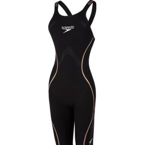 Speedo 8772400000318 Intent Open Back Kneeskin Black/Rose Gold 18