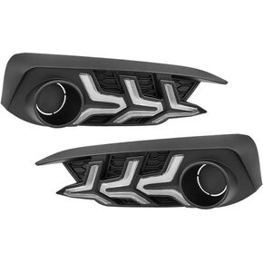 Daytime Running Lights Compatible with Honda Civic 10th 2016-2018 Sedan, LED DRL Assembly Driving Lamp Kit with Turn Signal Lights