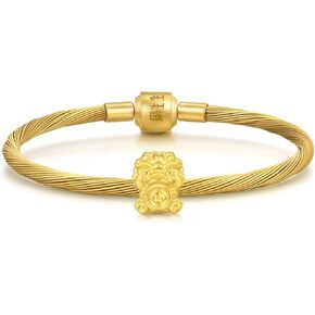 CHOW SANG SANG Cultural Blessing 999 24K Solid Gold Auspicious Pixiu Charm Bracelet for Women 17cm 95504C