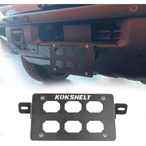 Metal License Plate Compatible with 2021-2024 Ford Bronco & 2022-2024 Bronco Raptor | OEM Steel Front Bumper | Easy Installation | No Drilling Required