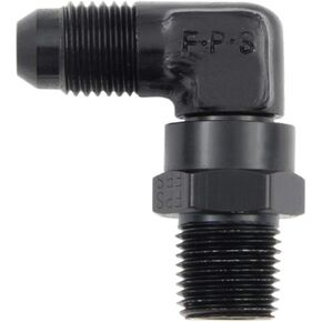 Fragola 499106-BL Black Size (-6) x 1/4 MPT 90° Swivel Adapter