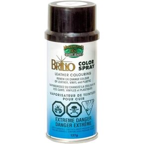 Moneysworth & Best Brillo Nu-Life Leather/Vinyl/Plastic Color Renew Spray 4.5 oz, 015 Black