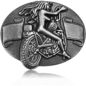 Western Belt Buckle for Women, Riding Motorcycle Lady Belt Buckles for Ladies Halloween Christmas