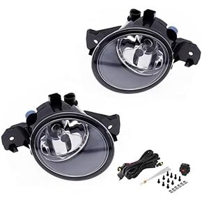 Driving Fog Lights Lamps Replacement for 2004-2018 Nissan Sentra & 2010-2015 Nissan Altima & 2007-2014 Nissan Maxima with H11 12V 55W Halogen Bulbs & Switch