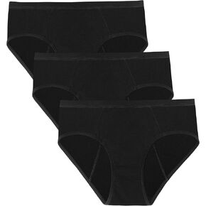 Women's Period Underwear, Leakproof 2.0 Menstrual Hipster Brief Panties For Heavy Flow, Postpartum, 3 Pack
