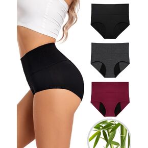 EcoPeriod Period Underwear for Women Heavy Flow High Waist Postpartum Underwear Menstrual Leakproof Period Panties