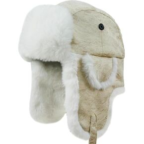 Unisex Winter Trapper Hat Cold Proof Keep Warm Hat with Ear Flaps