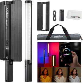 GODOX LC1000Bi LED Light Stick Lighting,65W / 100W （P Model） Bi-Color 2500K-8500K Adjustable, CRI 95 TLCI 96 Accurate Color, 11 FX Lighting Effects,with Barndoor&Soft Diffuseur Support APP Control