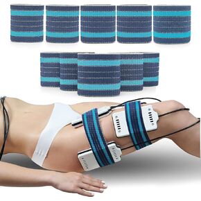 Elitzia Elastic Bandage Wrap Azure and Traditional Royal Blue Binding Strape for Beuty Machine Lipolaser Bands Spare Parts Use 3 size 10 Pcs ETL06BD