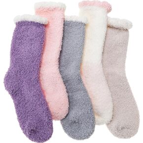 EBMORE Womens Fuzzy Socks Slipper Fluffy Cozy Comfy Cabin Plush Warm Winter Sleep Home Soft Socks