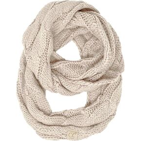 Funky Junque Kids Scarf Baby Toddler Matching Cable Knit Winter Infinity Circle Wrap