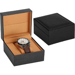 Luxury Single Watch Gift Box for Men Women, Single Watch Bracelet Bangle Jewelry Holder Storage Box Display Case Organizer (Green Style 2)
