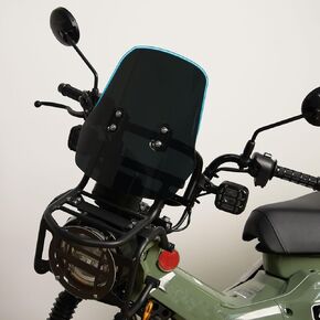 WOOGA CT 125 Windshield fit for Ho&nda Hunter Cub CT125 CT 125 Trail 125 Accessories 2020 2021 2022 2023 2024 Motorcycle Accessories Windscreen Wind Deflector (Light Smoke)