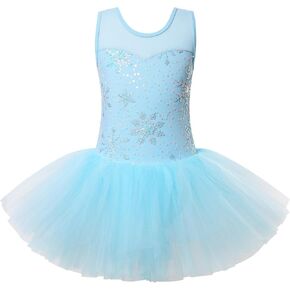BAOHULU Ballet Leotards for Girls Full Skirted Dance Tutu Dress Party Costumes