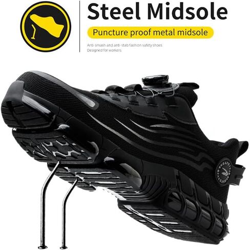 Steel Toe Work Sneakers for Men Women Lightweight Comfortable Industrial & Construction Work Safety Shoes in Saudi Arabia