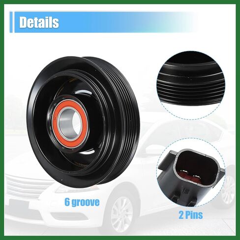 Motoforti AC Compressor Clutch Set Replace for Dodge Dakota 2004-2007 A/C Clutch Repair Assembly Long-lasting in Saudi Arabia