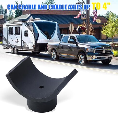 Jack Adapter - Jack Accessories for 3 Inch Axle Tube - Black Lifting Axles Saddle Made of Steel in Saudi Arabia