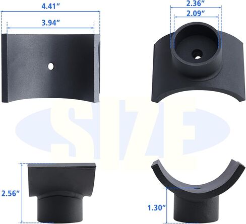 Jack Adapter - Jack Accessories for 3 Inch Axle Tube - Black Lifting Axles Saddle Made of Steel in Saudi Arabia