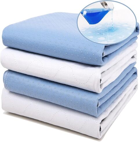 Non-Slip Bed Pads for Incontinence,20"X24" (3 Pack),Waterproof Washable Underpads and Mattress Protectors,Absorbent Incontinence Bed Pads for Children,Kids,Pets in Kuwait