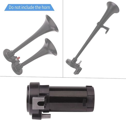 FARBIN Air Horn Compressor 12V, Mini Pump Air Horn, Air Pump for Horn, Train Horn Air Compressor for Truck Pickup Jeep Motorcycle Car Air Horn, System Direct Drive (Air Pump, 12v) in Kuwait
