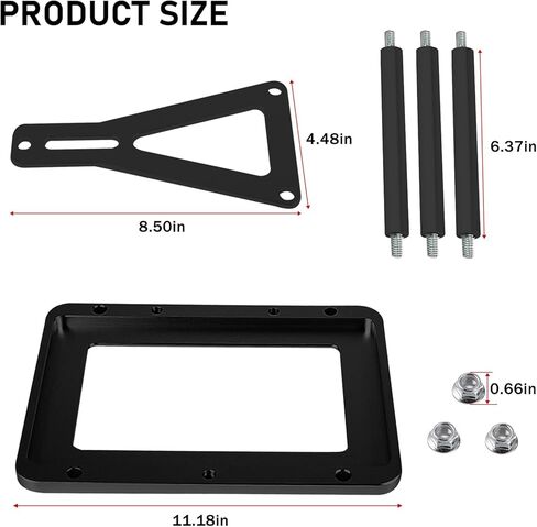 علبة البطارية مع الاستمرار، صندوق نقل صندوق السيارة من الألومنيوم الخام مناسب لسباق سباق أوبتيما، أحمر أصفر أزرق أعلى 34 34R 34/78 D34 D34/78 34M D34M، أسود in Kuwait