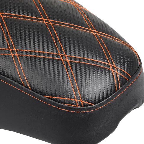 Motorcycle Step-Up Extended Seat Driver & Passenger Seat Fit for Harley Touring Electra Glide Road Glide Road King Street Glide 2008-2023, Black Stitch in Saudi Arabia