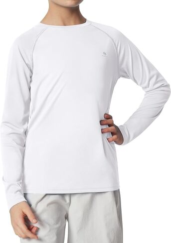 Heathyoga Rash Guard for Boys UPF 50+ Swim Shirt UV Sun Protection Hooded Boys Rash Guard Long Sleeve Boys Shirts in Saudi Arabia